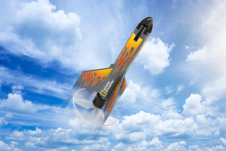 National Geographic power rocket in the air