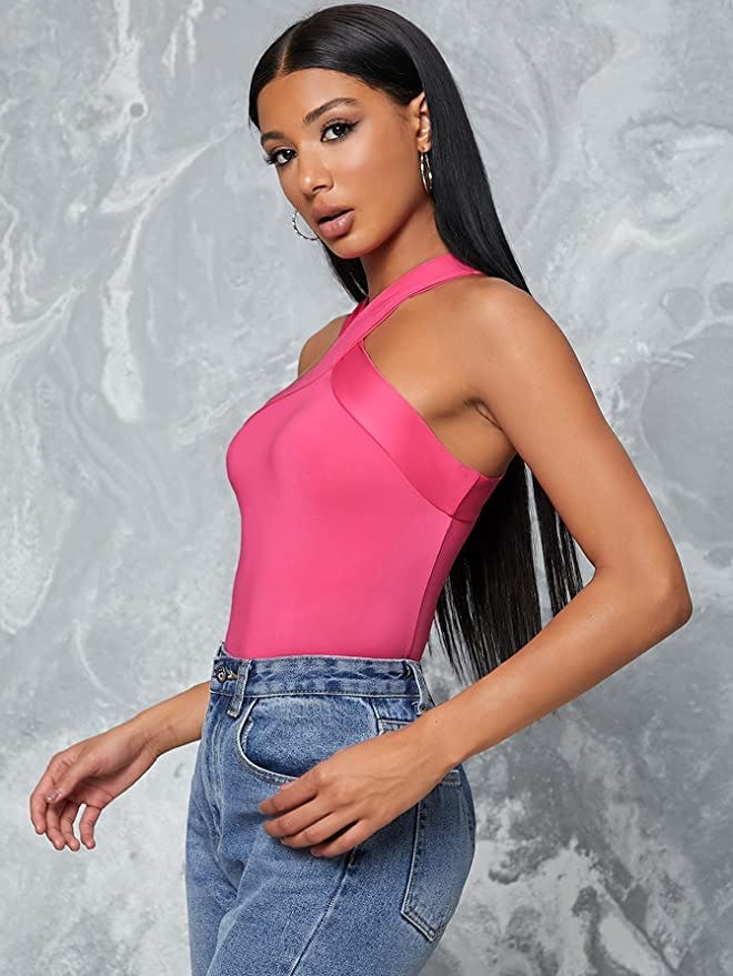 Floerns Criss-Cross Halter Top