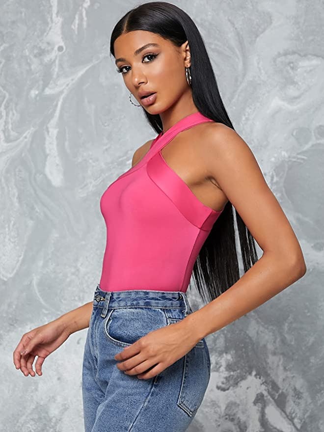 Floerns Criss-Cross Halter Top