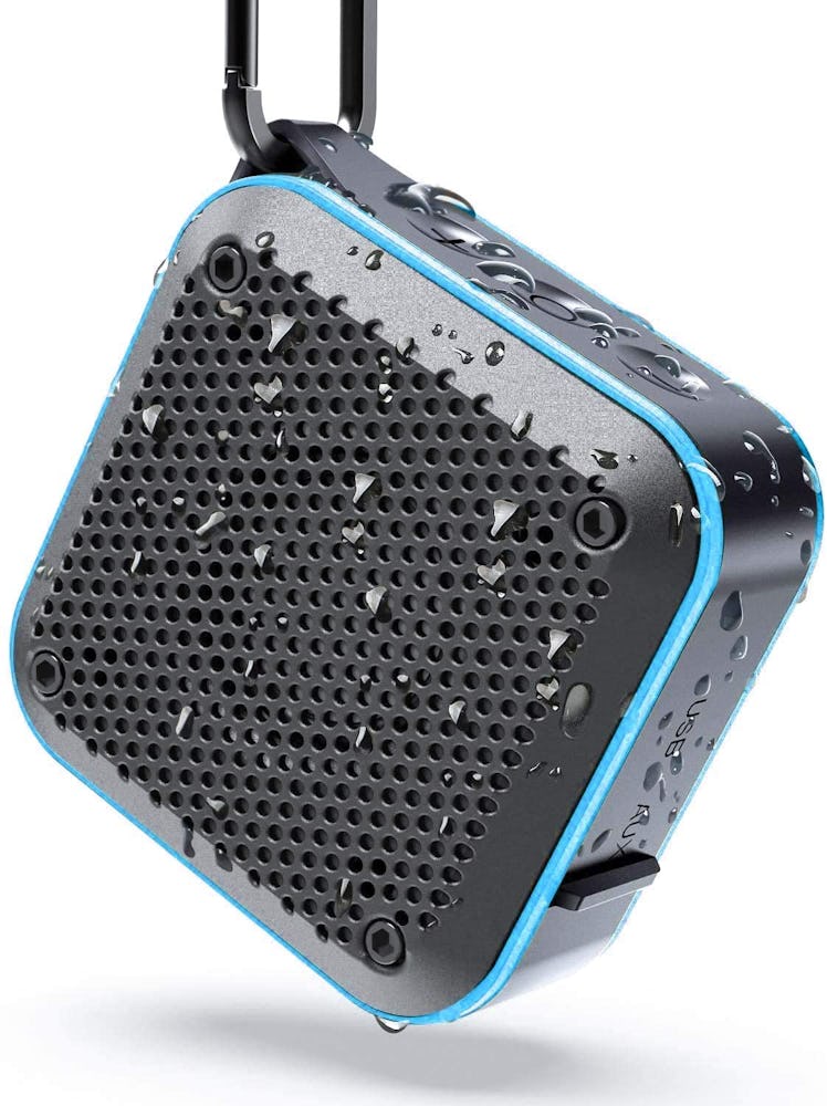 This waterproof Bluetooth speaker for kayaking has an FM radio too.
