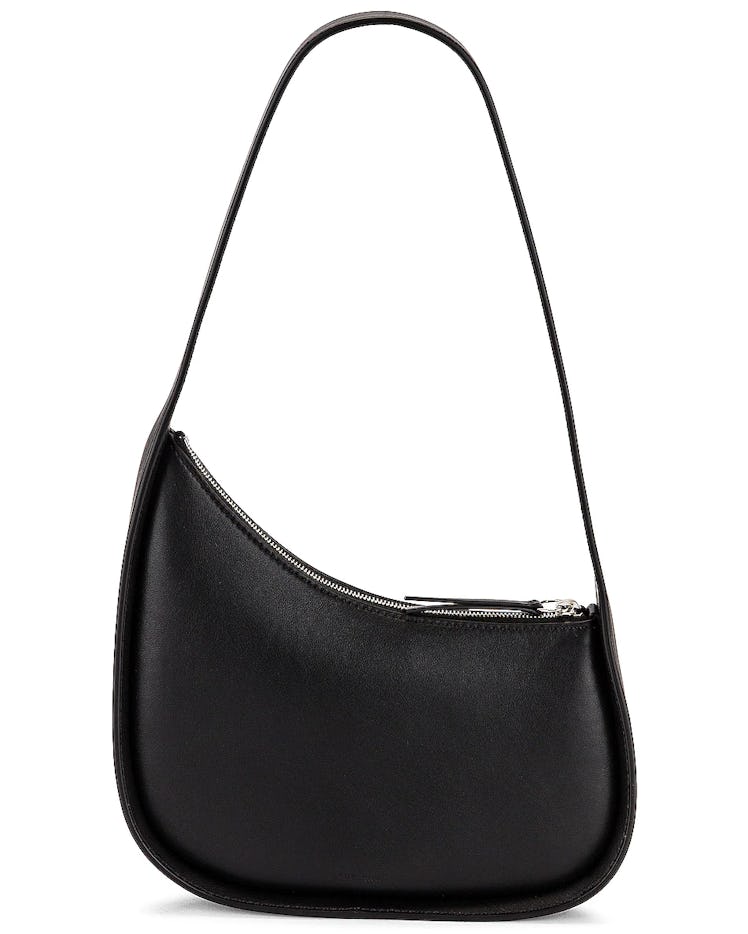 The Row leather half moon bag