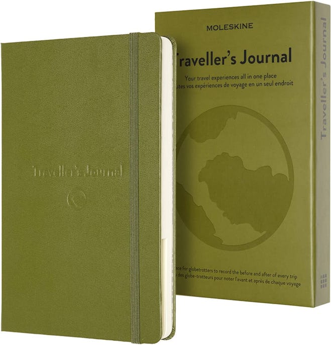 Moleskine Traveller’s Journal is a daily journal designed to record memories on every trip. 
