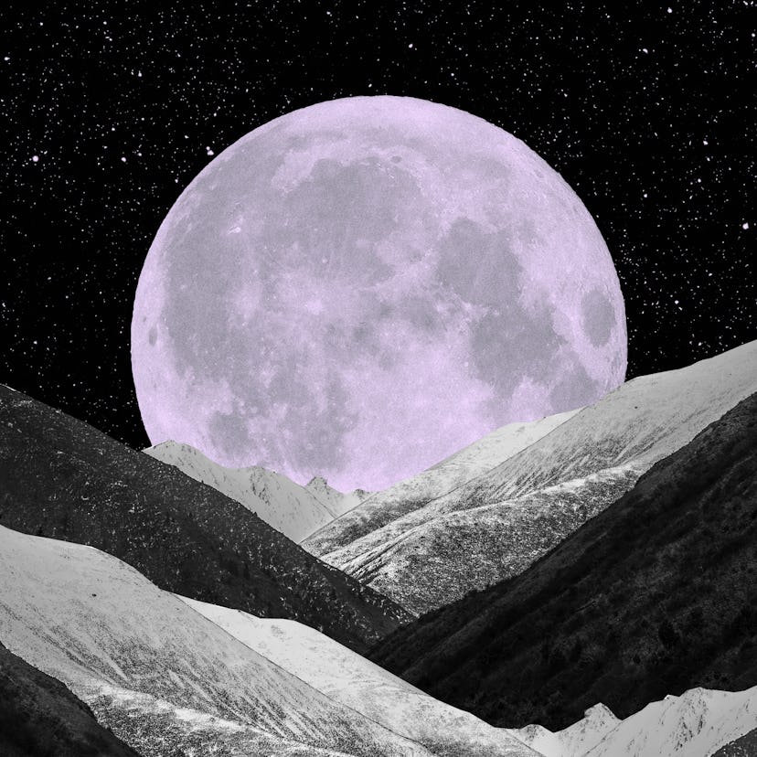 A purple moon during the retrograde planets of September 2022.