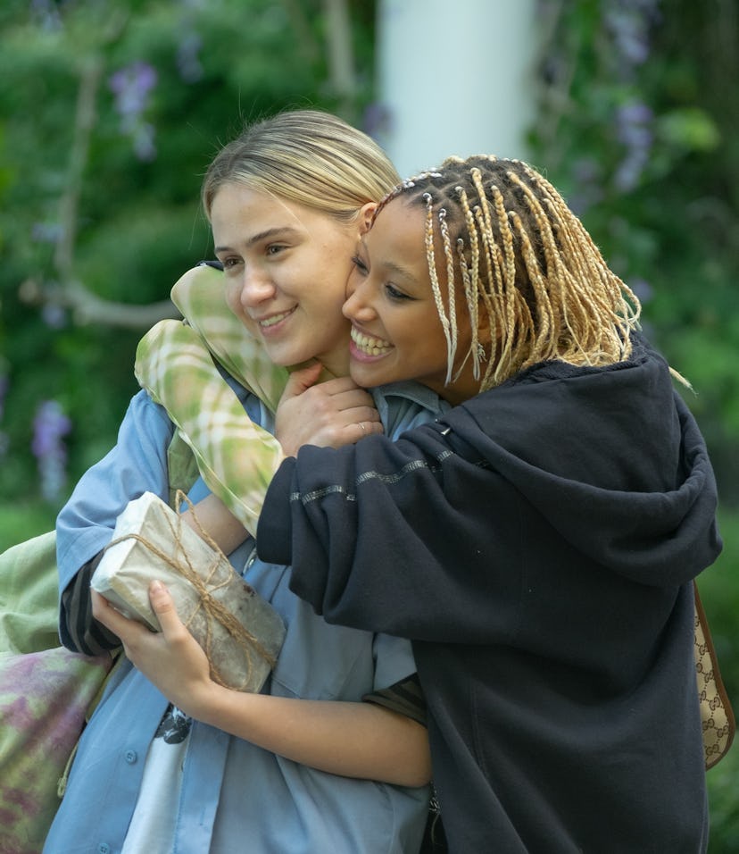 Maria Bakalova and Amandla Stenberg in A24's 'Bodies, Bodies, Bodies'