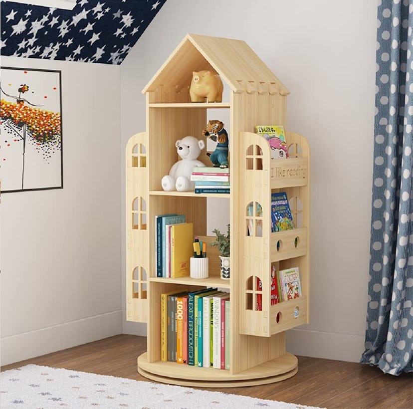 Heehee Children’s Rotating Bookshelf Display