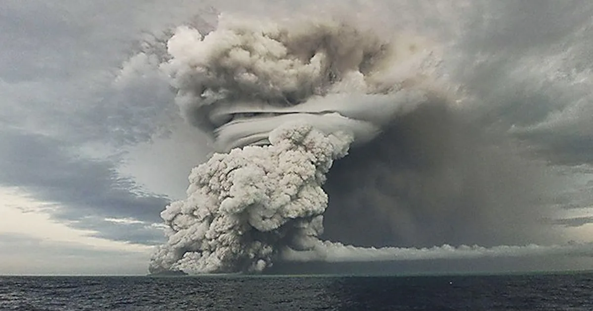 Look! Extreme Tonga volcano eruption leaves a telltale finger-print in ...