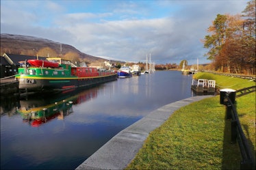 The restored Forth & Clyde Canal.