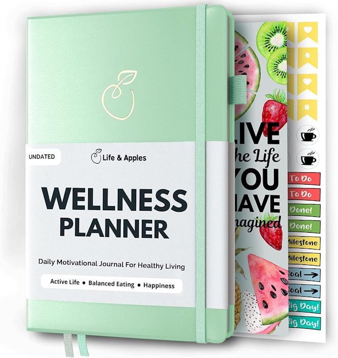 The Life & Apples Wellness Planner is a daily journal that's great for tracking fitness and wellness...
