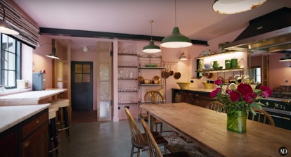 Sienna Miller's pink kitchen on Architectural Digest marries multiple trends