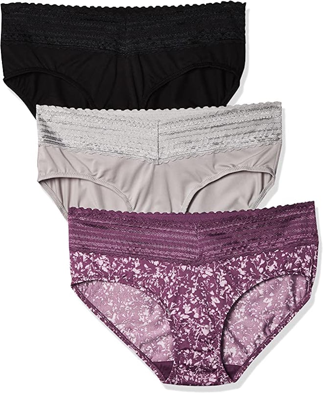 Warner's Blissful Benefits No Muffin Top Hipster Panties (3-Pack)