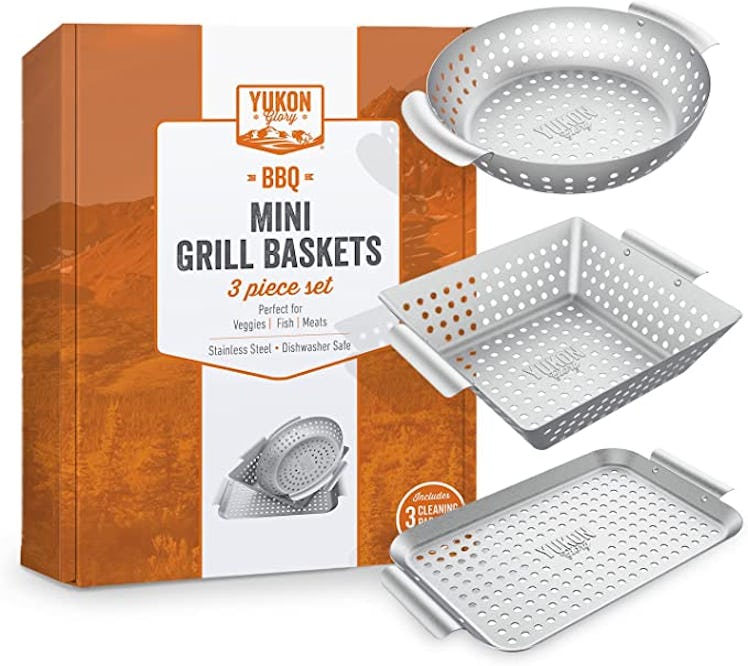 Yukon Glory Mini Grill Basket Set (3 Pieces)