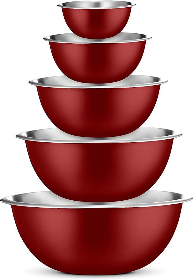 FineDine Stainless Steel Mixing Bowls (Set of 5)