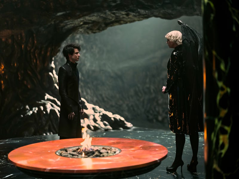 Tom Sturridge as Dream, Gwendoline Christie as Lucifer Morningstar 'The Sandman'