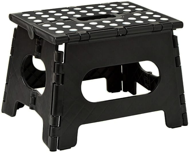 Handy Laundry Folding Step Stool is a thing for your small-space bathroom.
