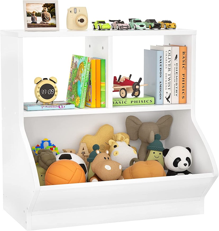 Aheaplus Toy Storage Organizer with Bookcase