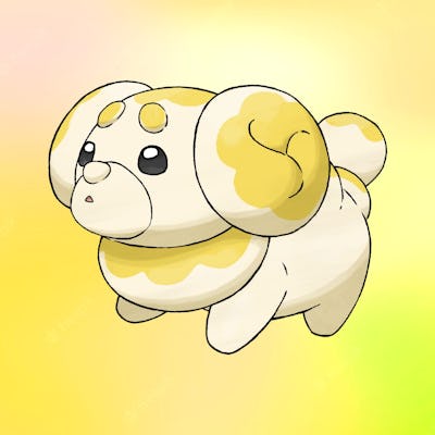 A picture of Fidough, a new Pokemon in Scarlet and Violet