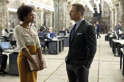 Naomie Harris as Moneypenny and Daniel Craig as James Bond in 'Skyfall.'
