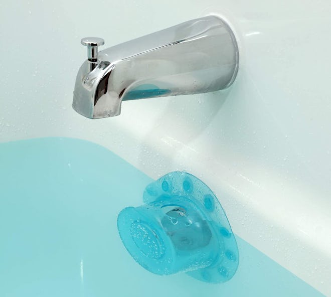 The SlipX Solutions Bottomless Bath Overflow Drain Cover is a thing for your small-space bathroom.