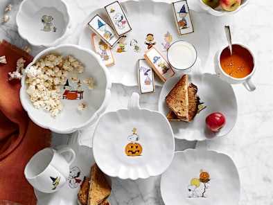 Peanuts Halloween collection 2022 items at Williams Sonoma under $30.