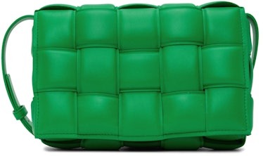 Green Padded Cassette Shoulder Bag