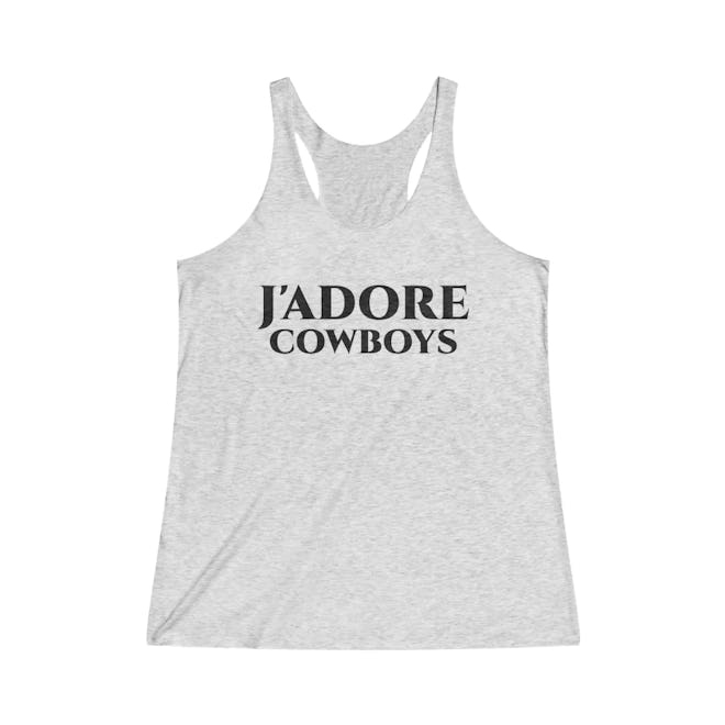 J'Adore Cowboys Racerback Tank
