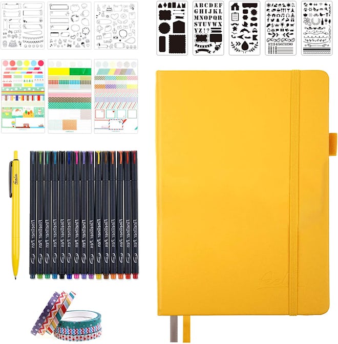 This bullet journal kit has everything you need to customize your own daily journal.