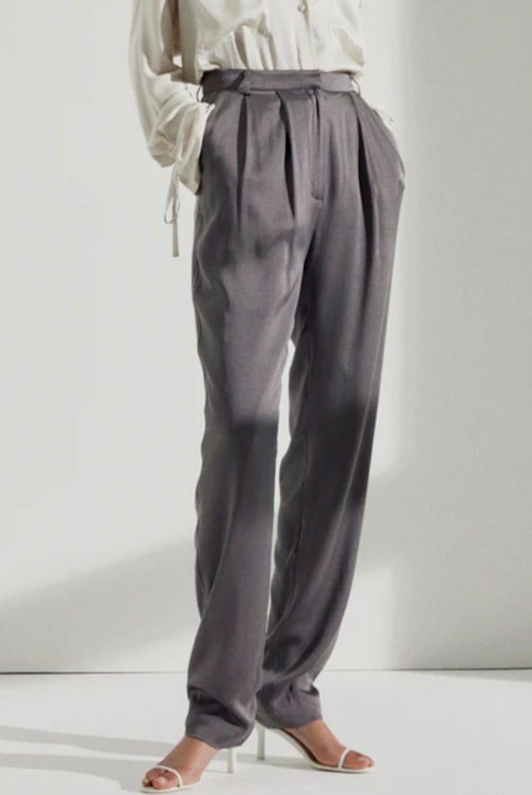 Sophie Sand Washed Silk Trouser