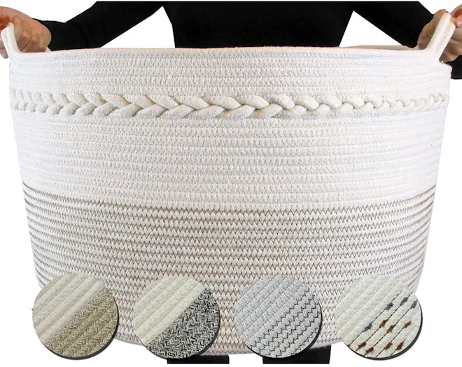 FRONT ARCH Cotton Rope Storage Basket