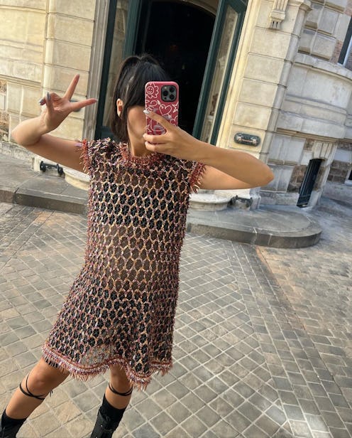 Susie Lau in Dior dress