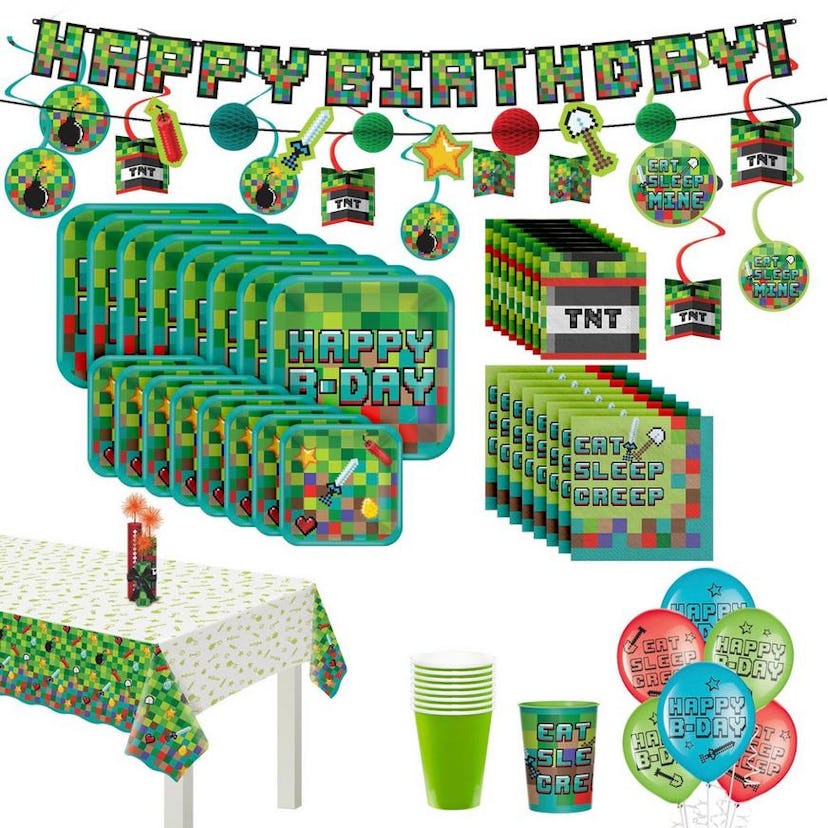 Pixel Party Party Kit for 8 Guests