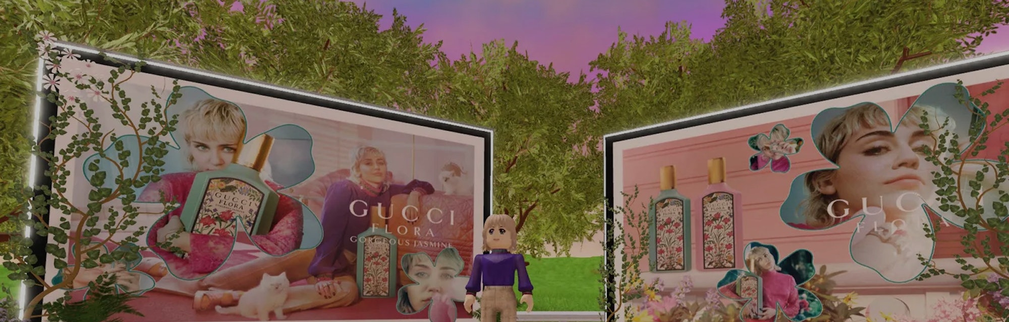 Miley Cyrus is Gucci Town's first digital celebrity avatar