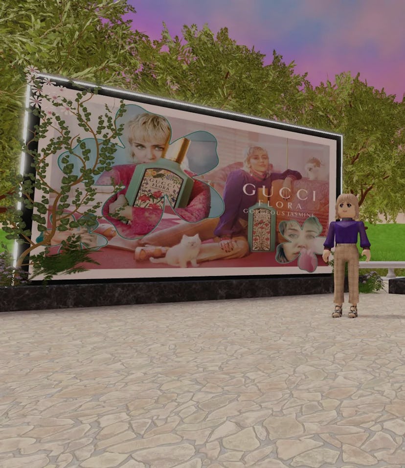 Miley Cyrus is Gucci Town's first digital celebrity avatar