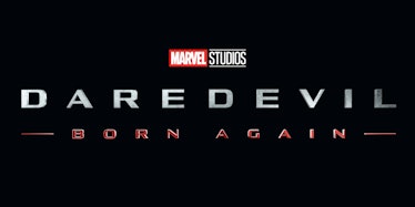 The official logo for Marvel Studios' Daredevil: Born Again Disney+ series