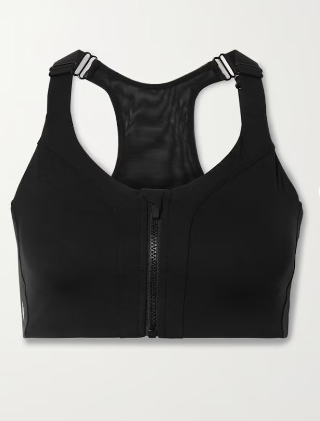 All Access Mesh-trimmed stretch sports bra