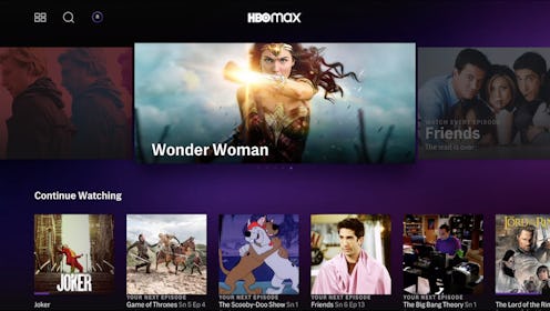 HBO Max Homepage