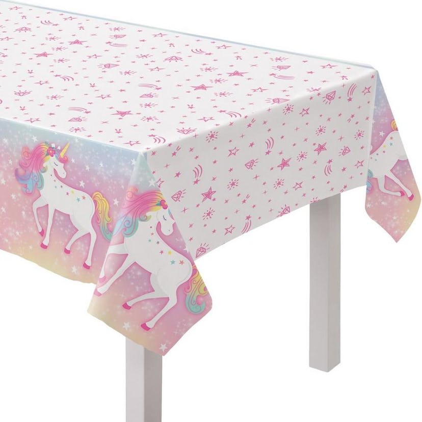 Enchanted Unicorn Plastic Table Cover