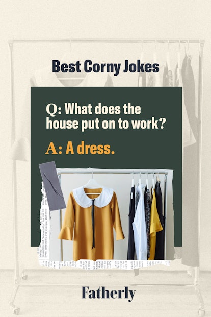 Corny joke: what does a house put on to work?