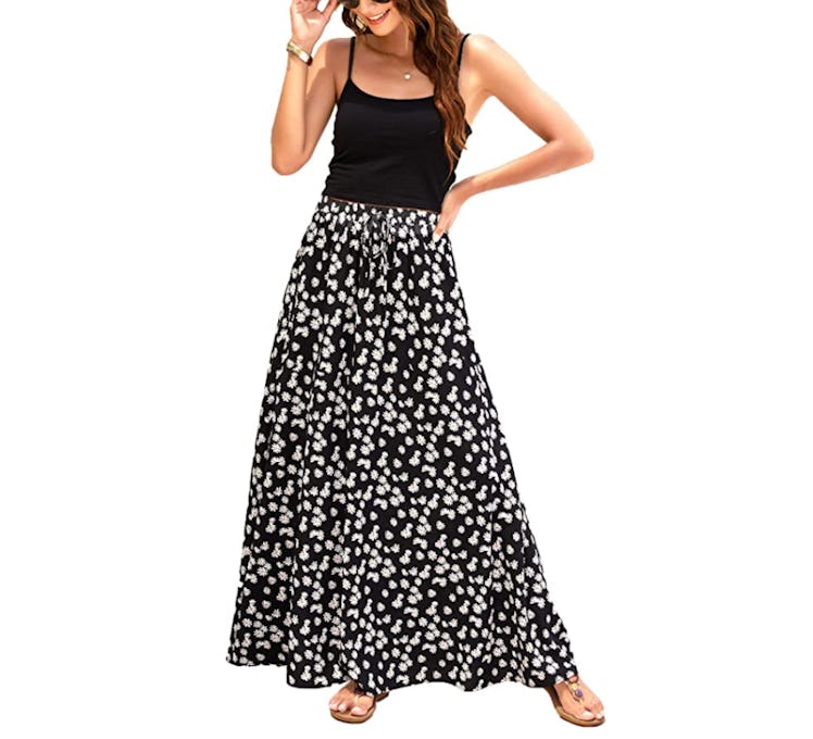 Bluetime High Waisted Maxi Skirt