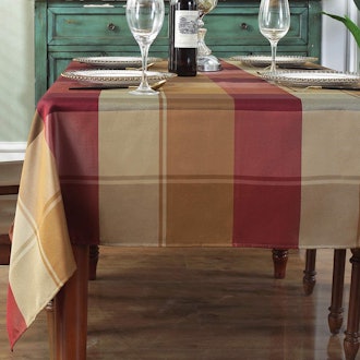 SASTYBALE Rectangle Checkered Tablecloth 
