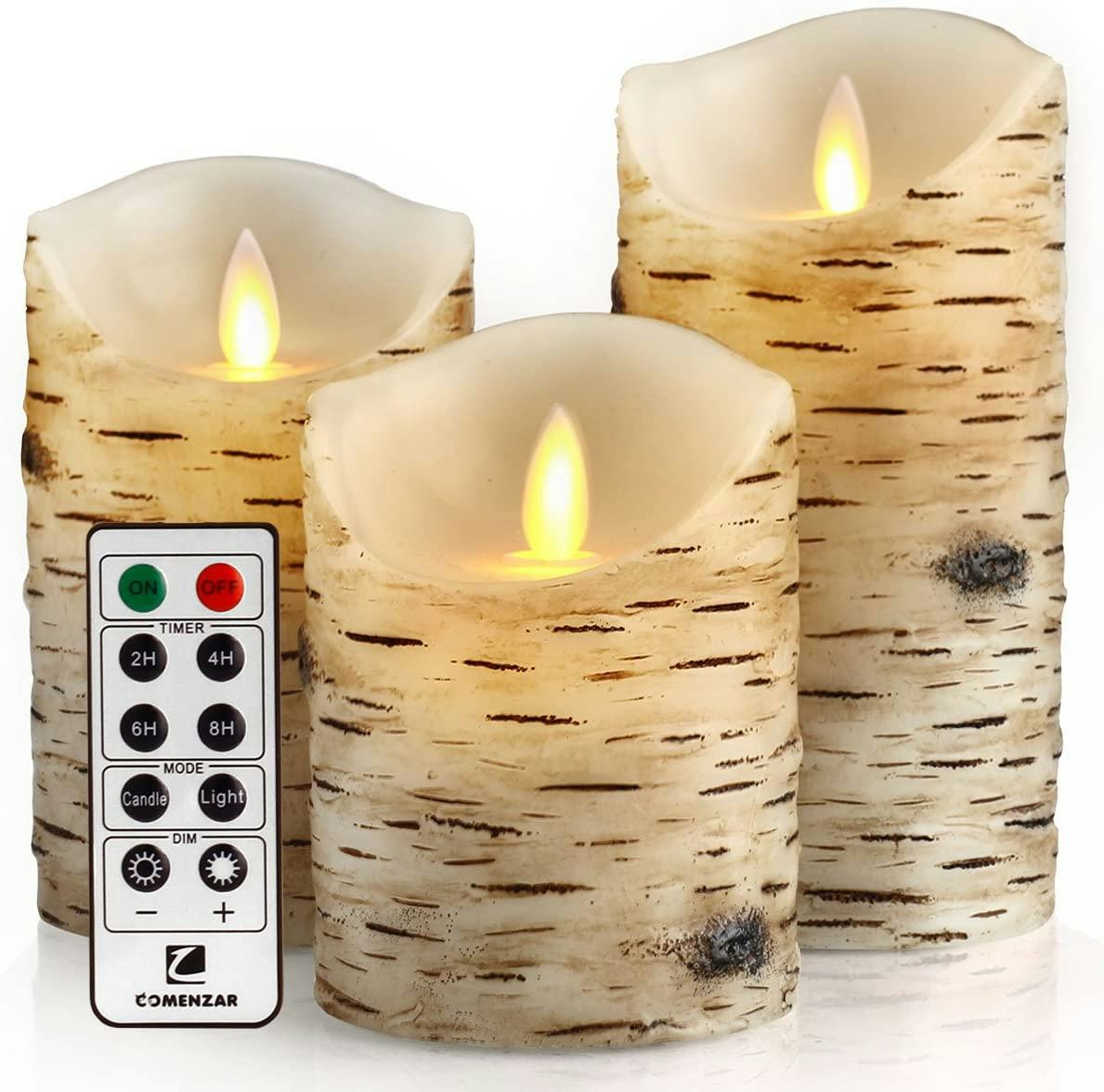 Comenzar Birch Flickering Candles