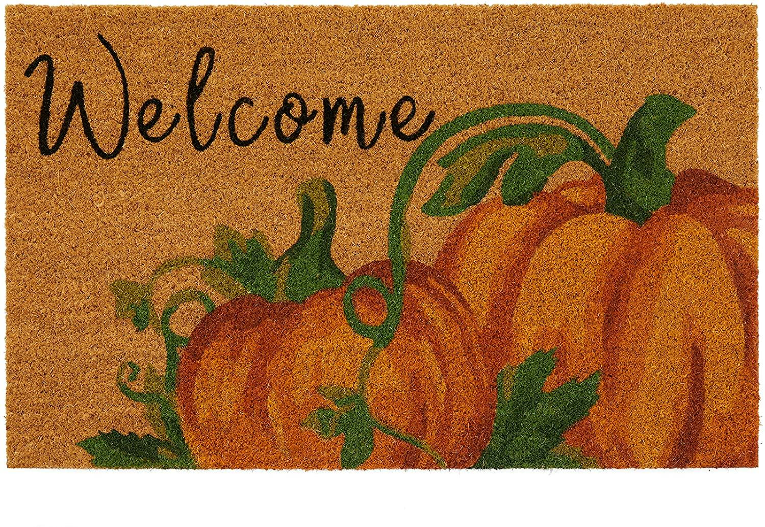 Elrene Home Fashions Pumpkin Outdoor Doormat