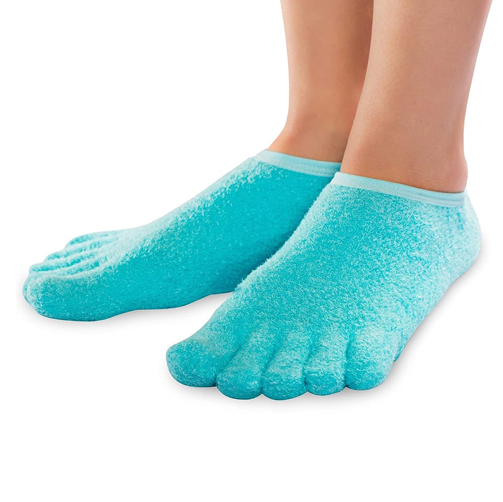 NatraCure 5-Toe Gel Moisturizing Socks
