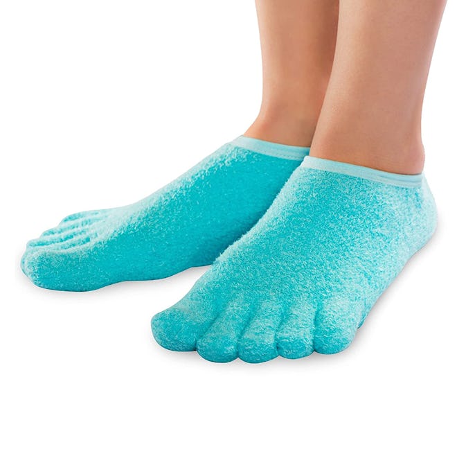 NatraCure 5-Toe Gel Moisturizing Socks