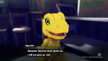 Talking to Agumon