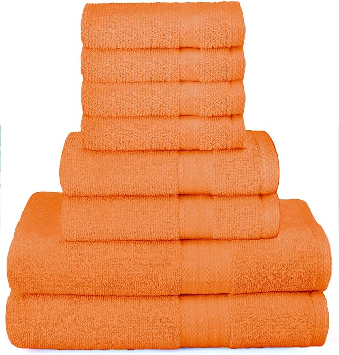 GLAMBURG Ultra Soft Towel Set in orange