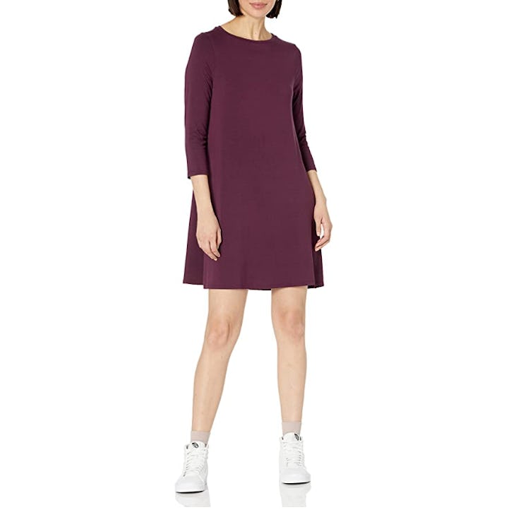 Amazon Essentials 3/4 Sleeve Boat-Neck Dress