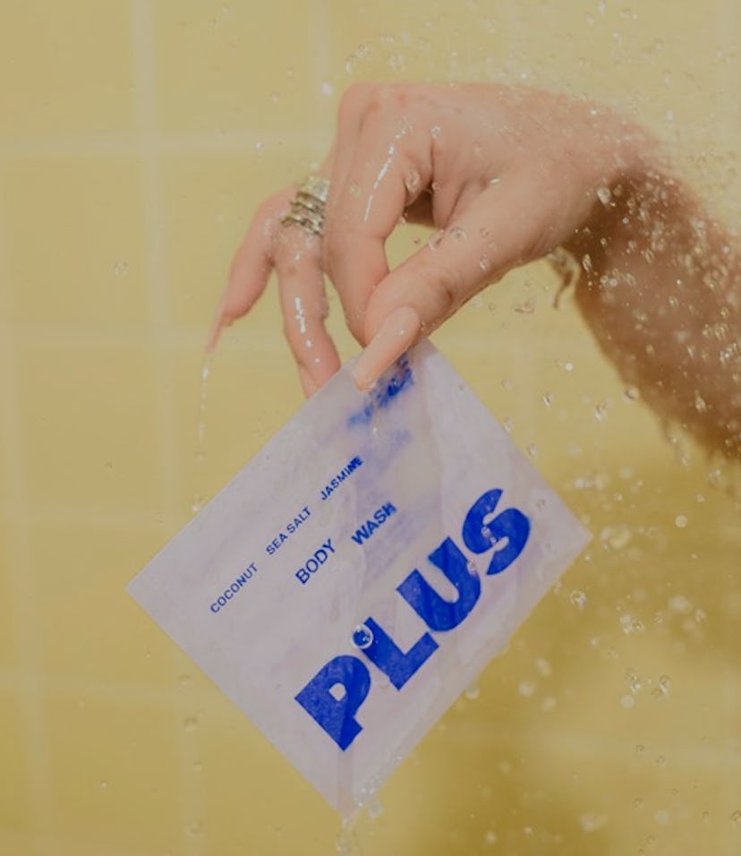 Plus jasmine-scented dissolvable body wash strips