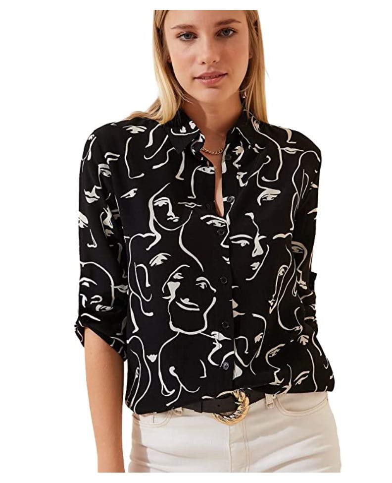 BIG DART Long Sleeve Button Down