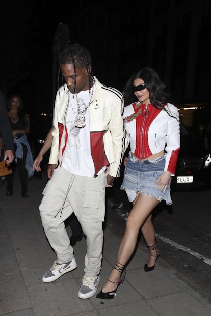 Kylie Jenner and Travis Scott in London on August 6