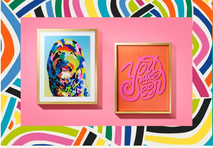 tabitha brown x target artwork, colorful